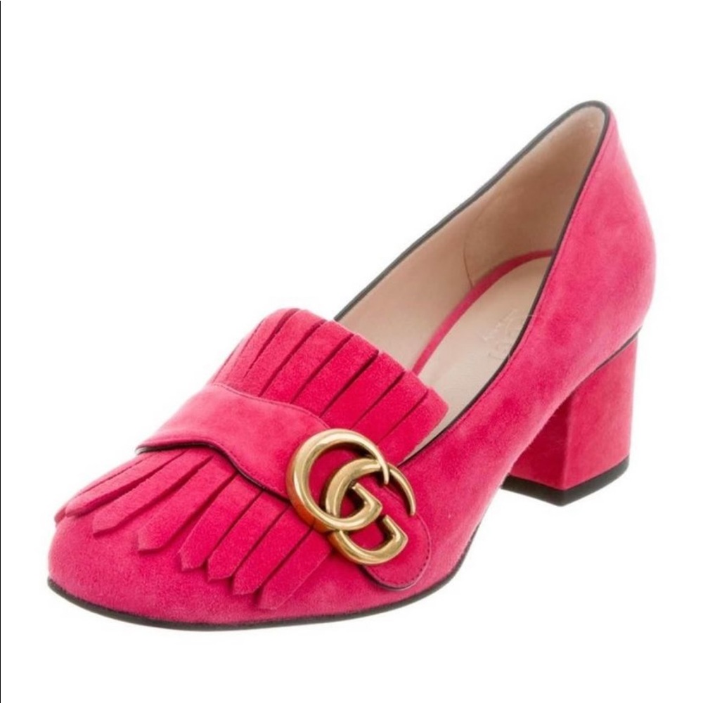 GUCCI - GG Marmont Suede pumps